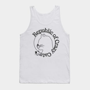 Republic of Crazy Cats - pet lover - animals Tank Top